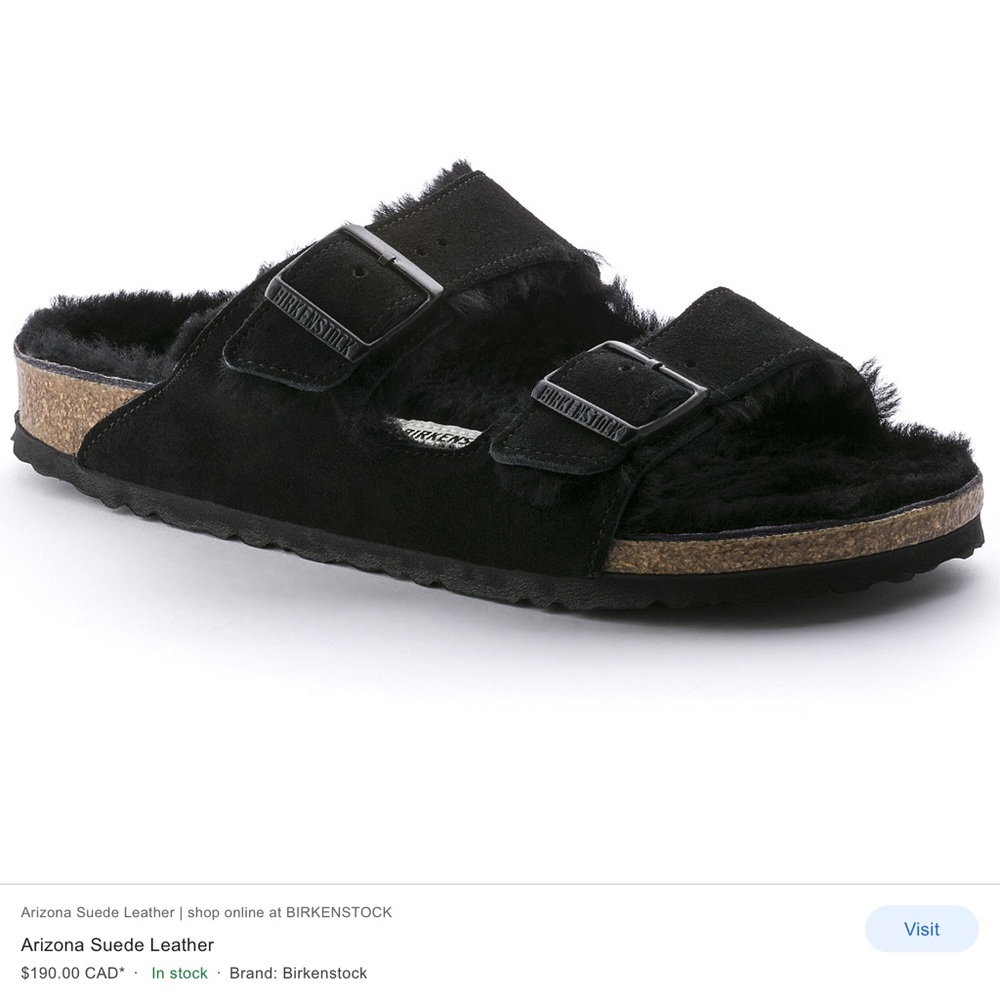 black fuzzy birkenstock’s